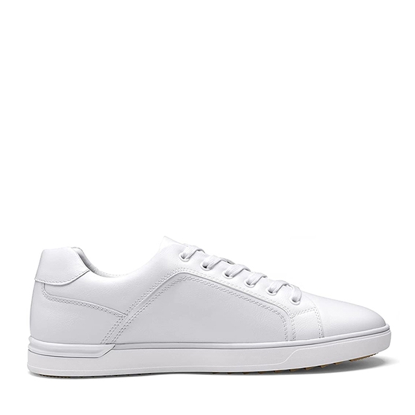 Men's Lace-Up Fashion Casual Dress Sneakers - WHITE - 2