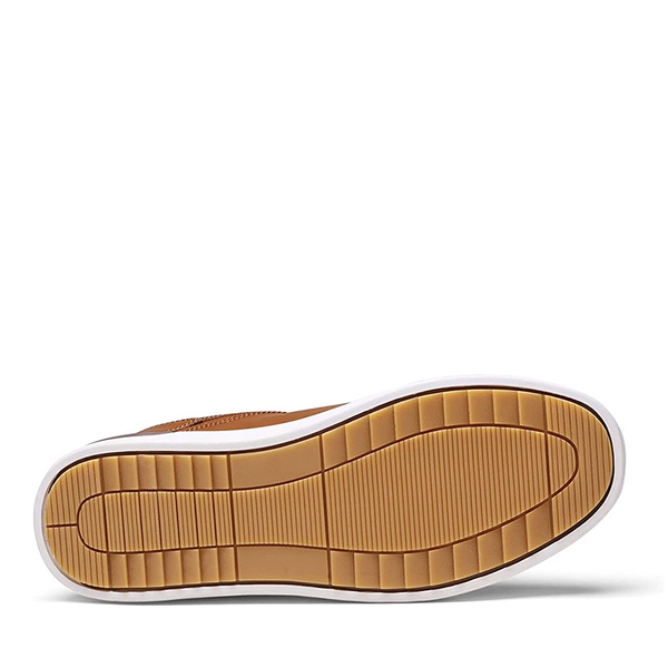 Men's Lace-Up Fashion Casual Dress Sneakers - BROWN - 3