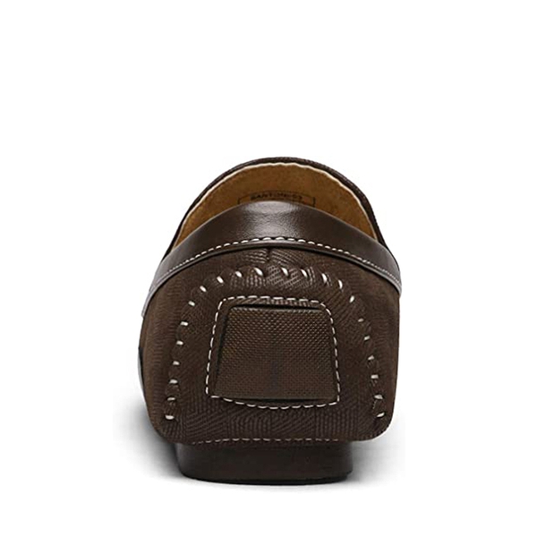 Men's Horsebit Moc-Toe Moccasin Loafers - BROWN - 5