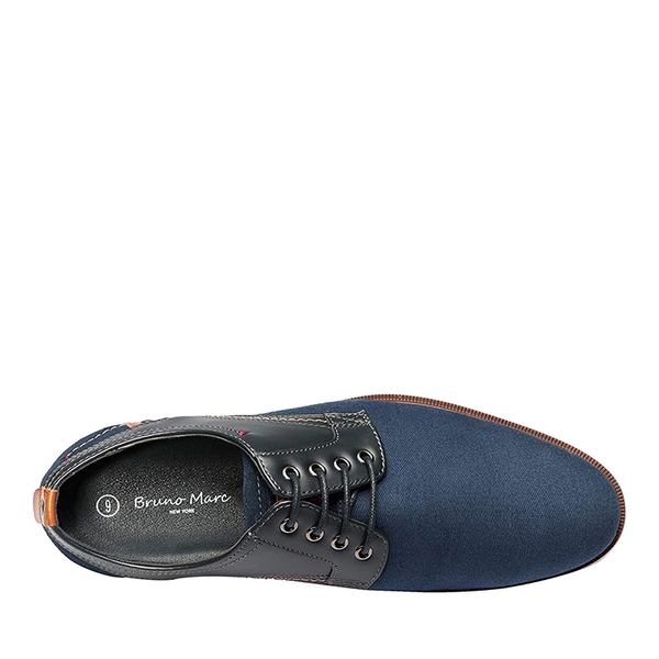 Men's Smart Casual Oxford Sneaker Shoes - NAVY - 3