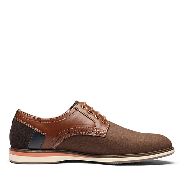 Men's Smart Casual Oxford Sneaker Shoes - BROWN - 2