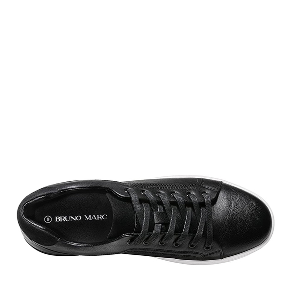 Men's Lace-Up Fashion Casual Dress Sneakers - BLACK - 3