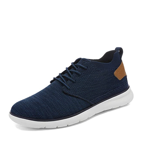 Men's Breathable Mesh Sneakers - DARK BLUE -  0