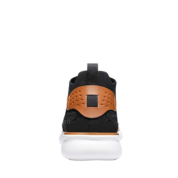 Men's Breathable Mesh Sneakers - BLACK GREY - 4