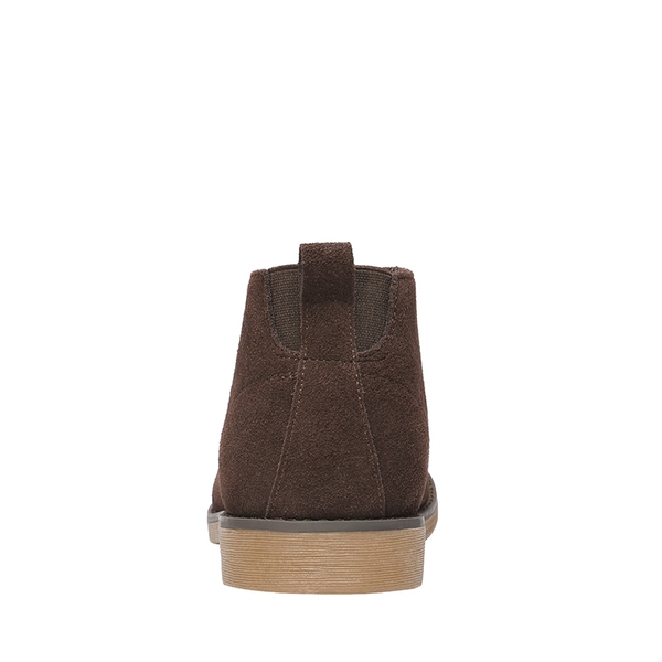 Men's Suede Chukka Boots - DARK BROWN - 5