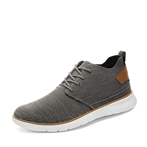 Men's Breathable Mesh Sneakers - GREY -  0