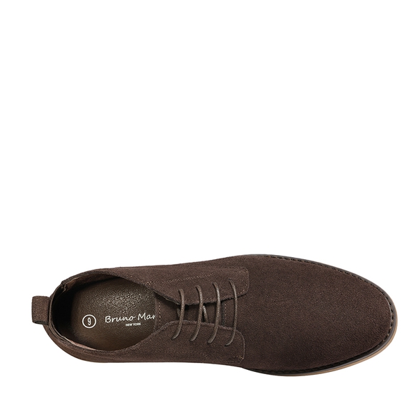 Men's Suede Chukka Boots - DARK BROWN - 3