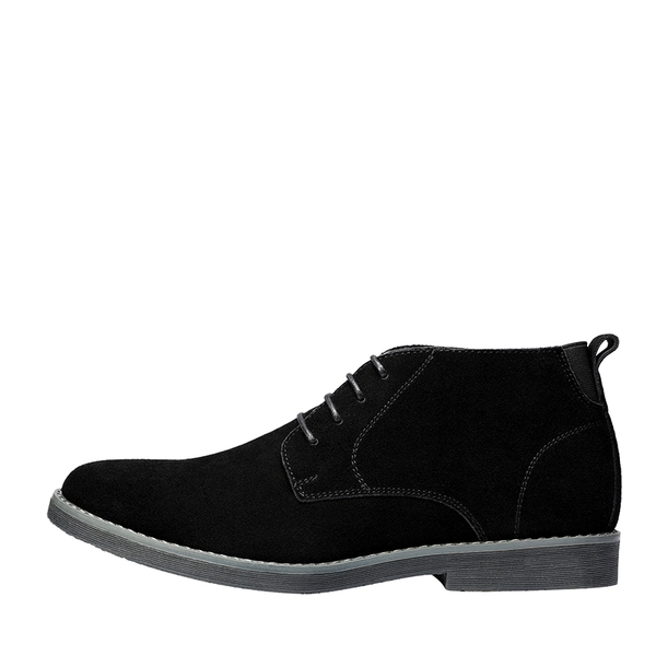 Men's Suede Chukka Boots - BLACK - 1
