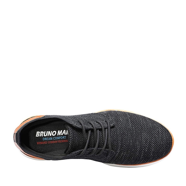 Men's Breathable Mesh Sneakers - BLACK GREY - 3