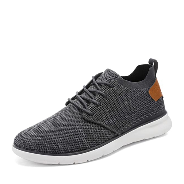 Men's Breathable Mesh Sneakers - DARK GREY -  0