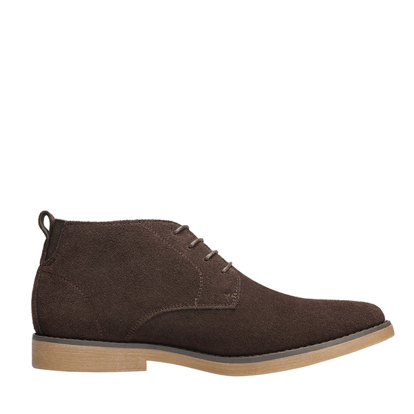 Men's Suede Chukka Boots - DARK BROWN - 2