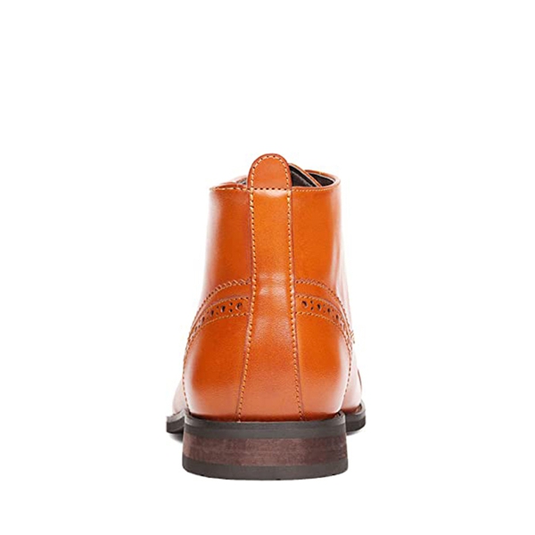 Men's Cap-Toe Dress Boots - BROWN - 5