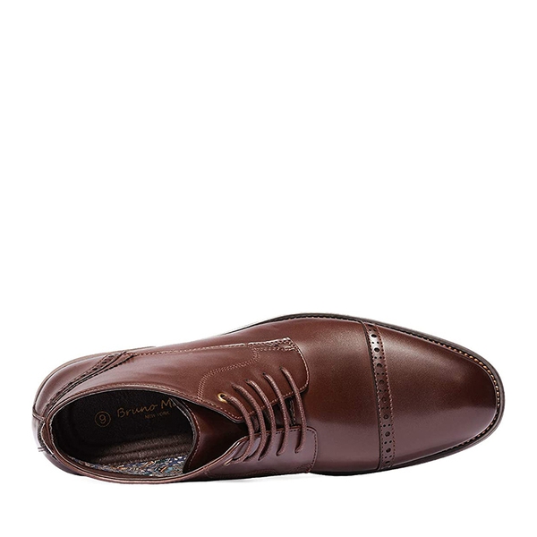 Men's Cap-Toe Dress Boots - DARK BROWN - 3