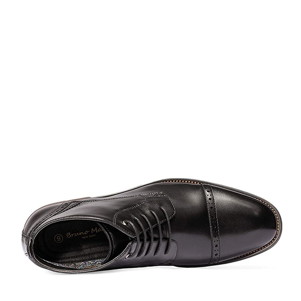 Men's Cap-Toe Dress Boots - BLACK - 3