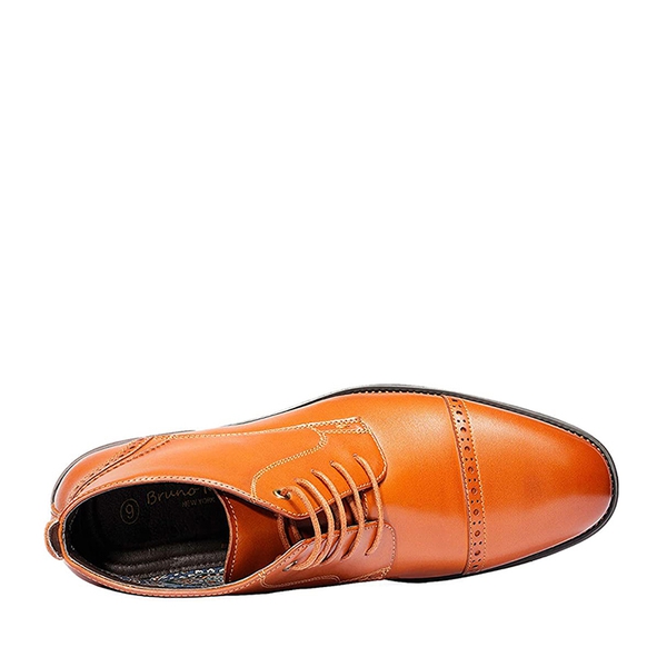Men's Cap-Toe Dress Boots - BROWN - 3