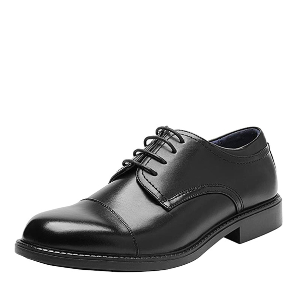 Men's Cap-Toe Oxford Dress Shoes - BLACK -  0