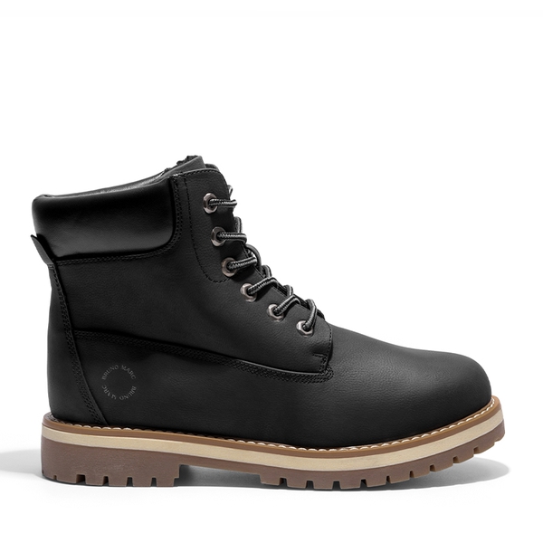 Men's Non-Slip Winter Combat Boots - BLACK - 1