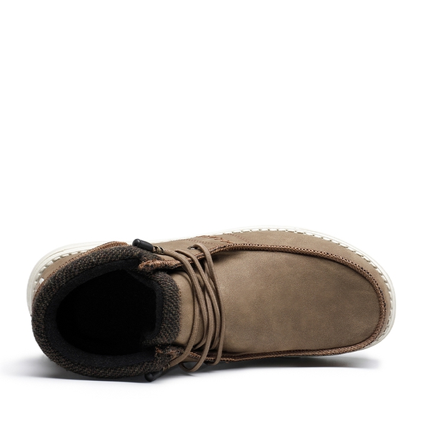 Men's Warm Slip-On Winter Boots - BROWN - 3
