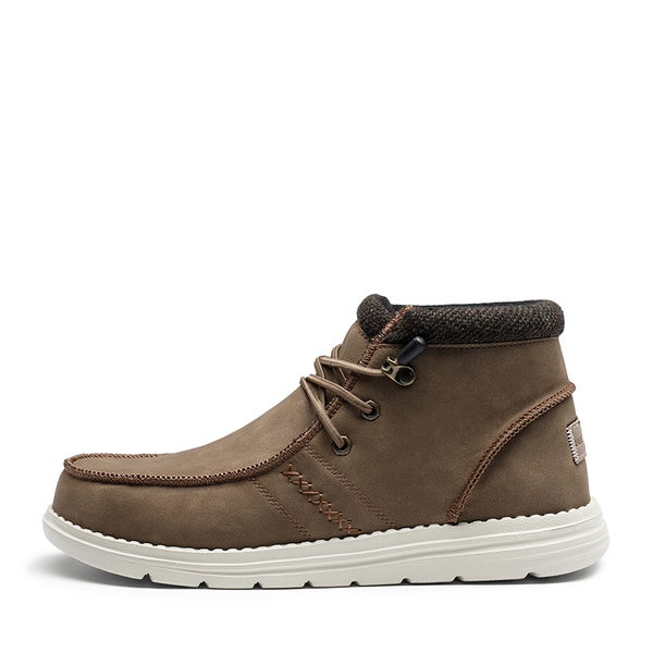 Men's Warm Slip-On Winter Boots - BROWN - 1