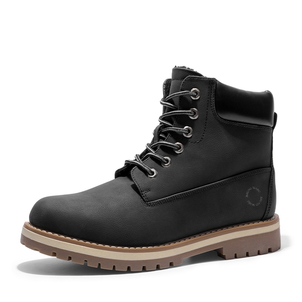 Men's Non-Slip Winter Combat Boots - BLACK -  0