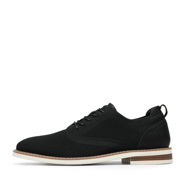Men's Lightweight Knit Oxford Sneakers - BLACK - 1