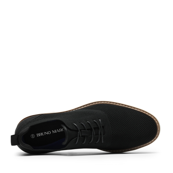 Men's Lightweight Knit Oxford Sneakers - BLACK - 5