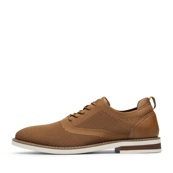 Men's Lightweight Knit Oxford Sneakers - BROWN - 1