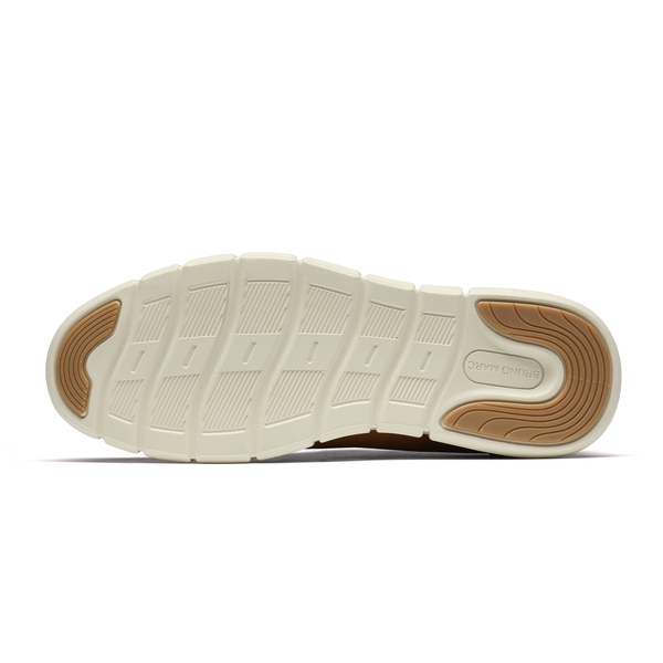 [CrossFlex NeatPolish-] Men's Vegan Leather Oxford Dress Sneakers - BROWN - 4