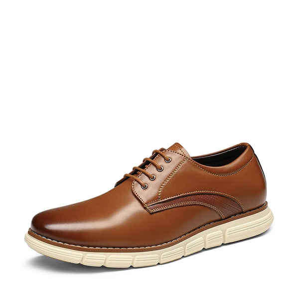 Men's Comfortable Casual Oxford Sneakers - BROWN -  0