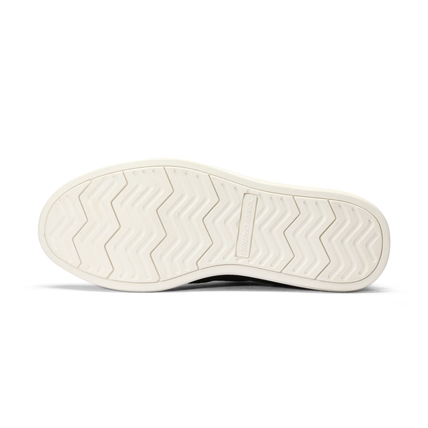 Breeze White Knit Oxford Shoes with Brown Trim Men main image 3