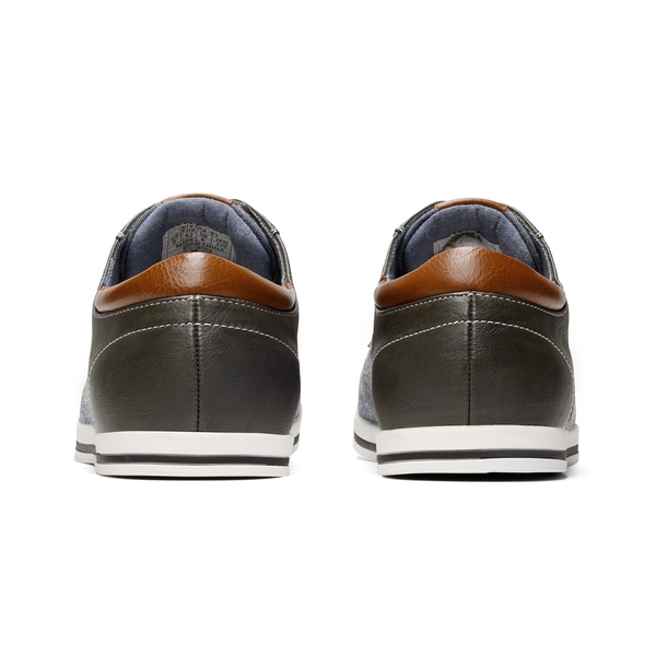 Men's Comfortable Lace-Up Oxford Sneakers - GREY - 5