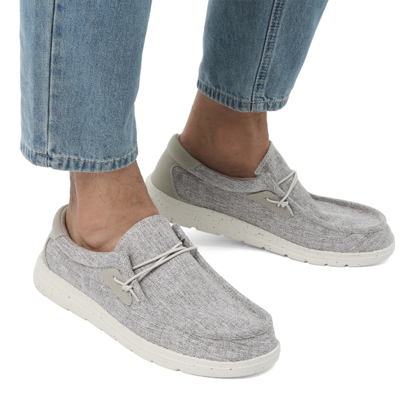 Men's Comfortable Slip-On Knit Loafers - BEIGE - 6