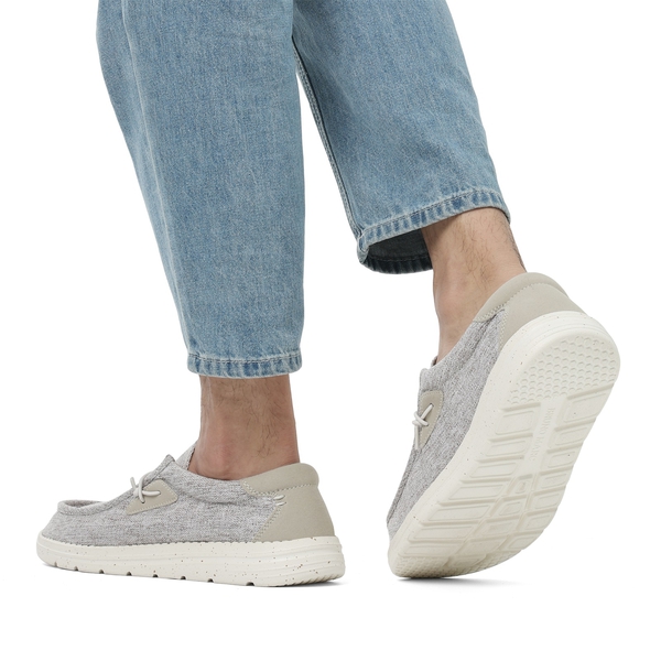 Men's Comfortable Slip-On Knit Loafers - BEIGE - 7