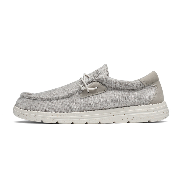 Men's Comfortable Slip-On Knit Loafers - BEIGE - 2