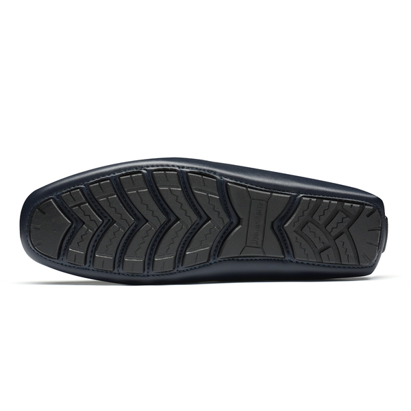Men's Slip-On Moccasin Horsebit Loafers - NAVY - 3