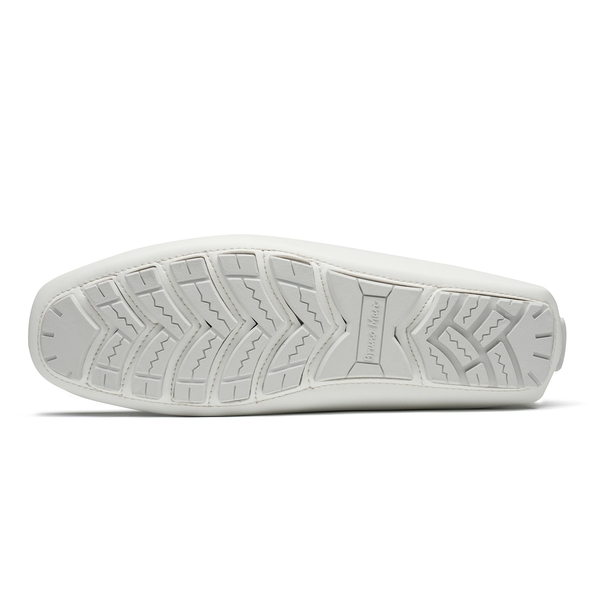 Men's Slip-On Moccasin Horsebit Loafers - WHITE - 3