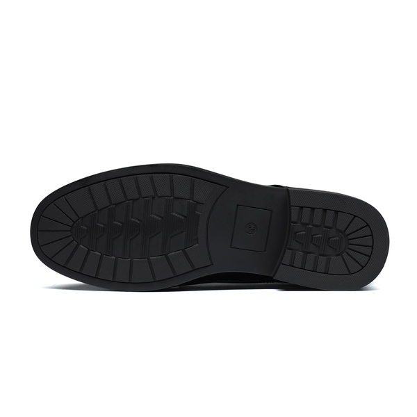 Men's Cap-Toe Oxford Dress Shoes - BLACK - 3