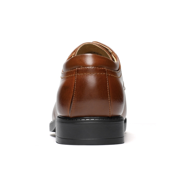 Men's Cap-Toe Oxford Dress Shoes - BROWN - 4