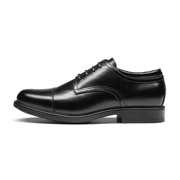 Men's Cap-Toe Oxford Dress Shoes - BLACK - 2