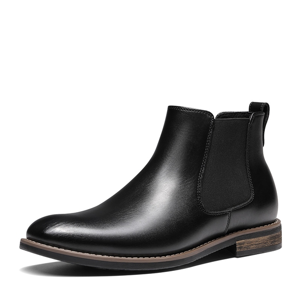 Men's Slip-On Dress Chelsea Boots - BLACK -  0
