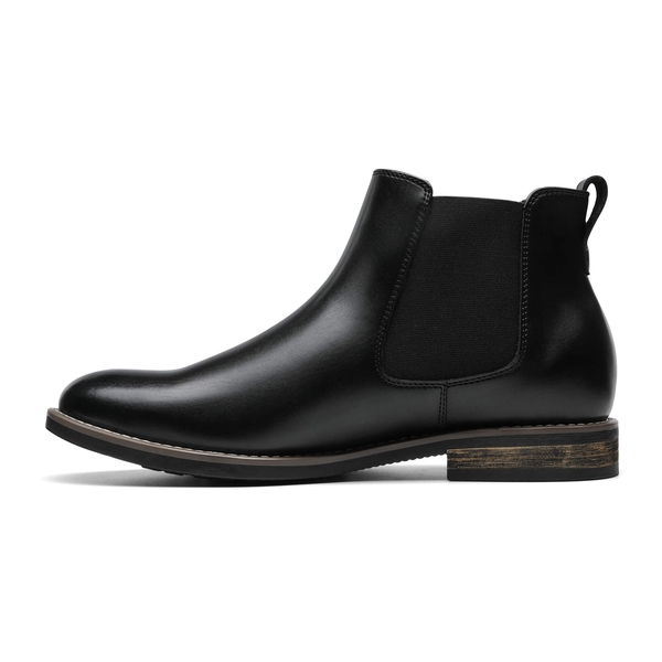 Men's Slip-On Dress Chelsea Boots - BLACK - 2
