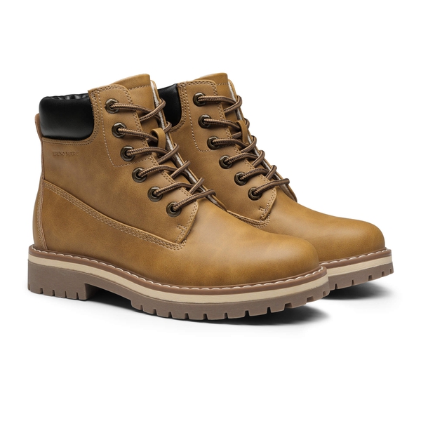 Women's Faux Fur Winter Boots - YELLOW - 2