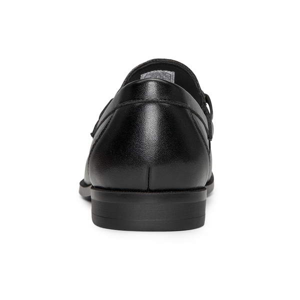Men's Metallic Dress Loafer Shoes - BLACK - 4