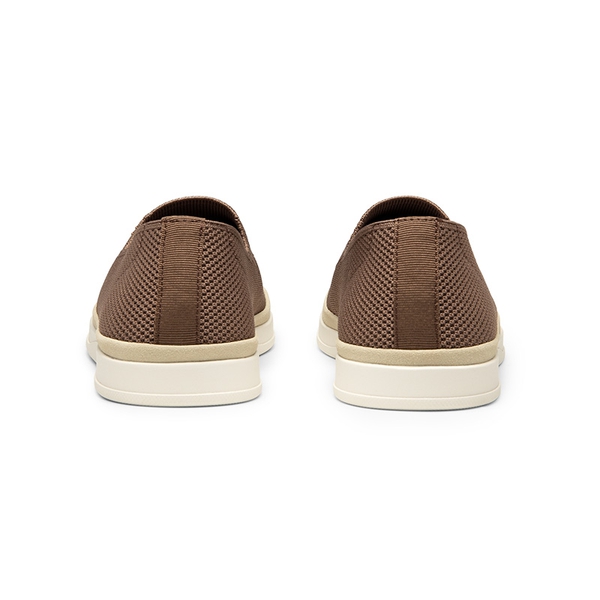 Men's Knitted Slip-On Walking Loafers - LIGHT BROWN - 4