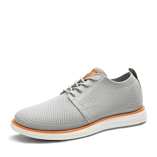 [KnitFlex Breeze] Men's Knitted Oxford Sneaker Shoes - GREY -  0