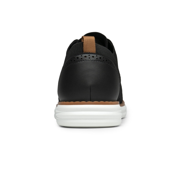 [KnitFlex SmartCraft] Men's Lightweight Wingtip Oxford Shoes - BLACK - 4