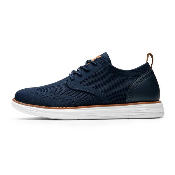 [KnitFlex SmartCraft] Men's Lightweight Wingtip Oxford Shoes - NAVY - 1