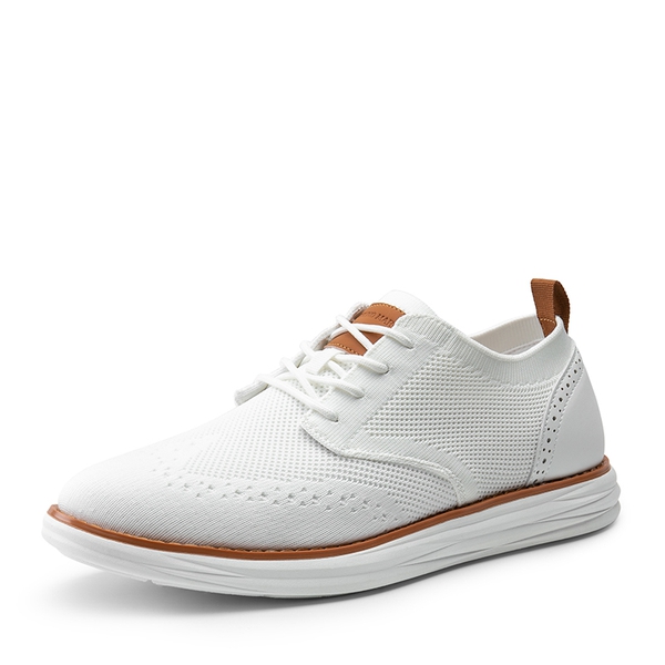 [KnitFlex SmartCraft] Men's Lightweight Wingtip Oxford Shoes - WHITE -  0