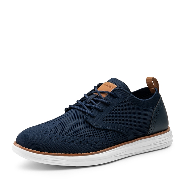[KnitFlex SmartCraft] Men's Lightweight Wingtip Oxford Shoes - NAVY -  0