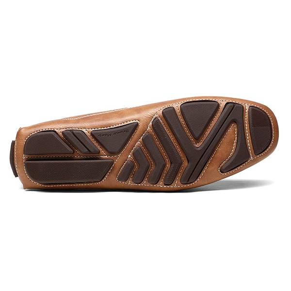 Men's Moc-Toe Horsebit Driving Loafers - TAN - 5